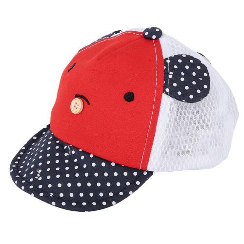 Chapeau Reglable Avec Oreilles D'animaux Mignons Pour Enfants, Accessoires De Photographie Pour Garcons Et Filles (Rouge)