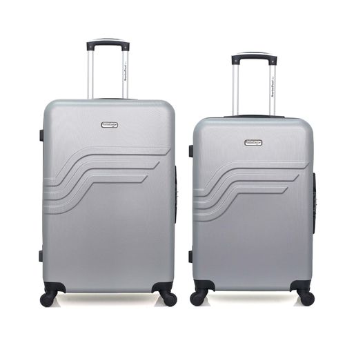 AMERICAN TRAVEL - Lot de 2 - Valise grand format et valise weekend QUEENS