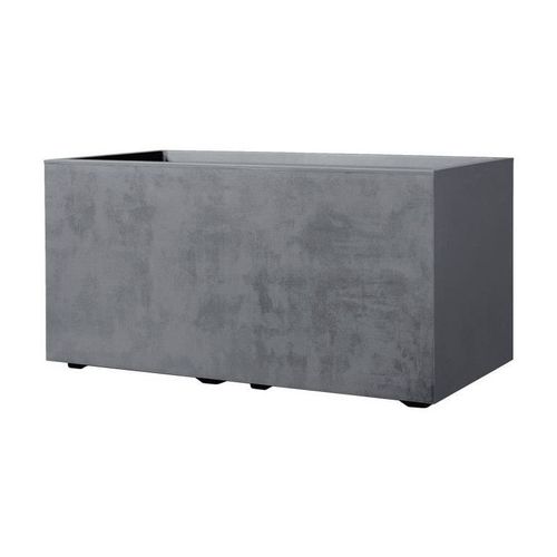 Deroma Jardinière Muret Millennium R - Ashgrey - 78,5x39 X H39,1 Cm - A Réserve D'eau