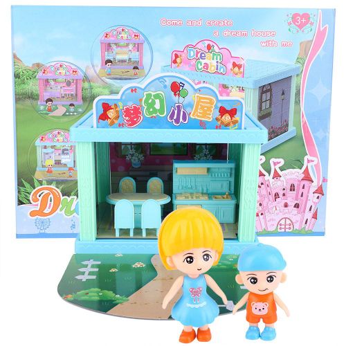 Mini Cuisine De Simulation A Monter Soi-Meme, Maison De Poupee, Kit De Jouets Pour Enfants