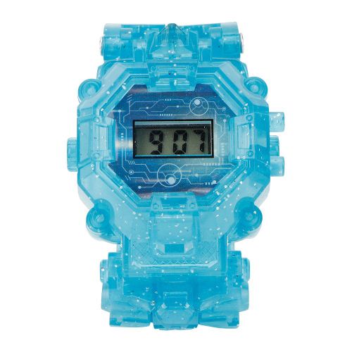 Montre-Bracelet Transformable Pour Enfants, Veilleuse, Jouet Electronique Robot (Bleu)