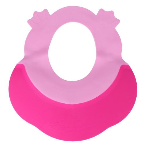 Bonnet De Bain Reglable En Silicone Pp Souple Pour Bebe (Rose Rouge) 