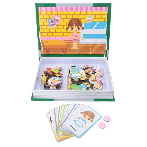 Puzzle magnetique educatif en carton pour enfants d'age prescolaire