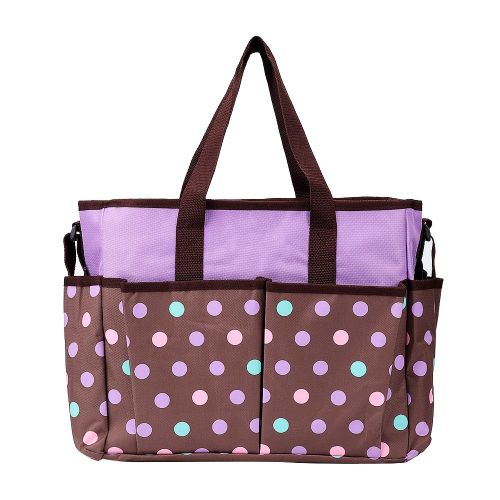 Sac a main decontracte en tissu Oxford pour femme, grande capacite (violet)