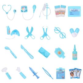 Simulation de docteur, stethoscope medical, jouet educatif pour enfants (bleu)