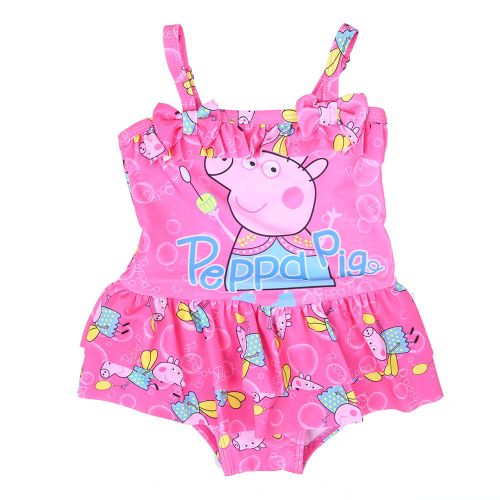 Maillot De Bain Flottant Pour Bebe Fille, Joli Motif Dessin Anime, Pour Apprendre A Nager (Rose, Taille S)