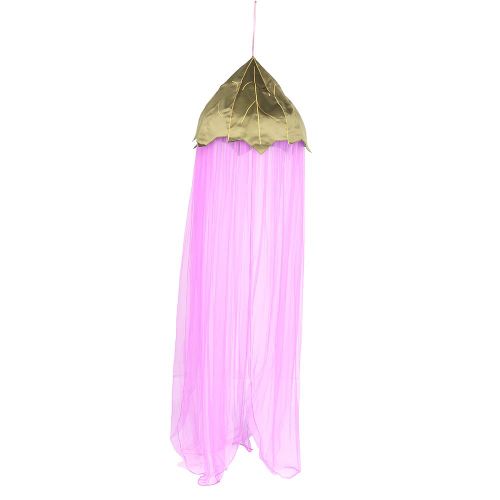 Ciel De Lit Ventile Pour Enfants, Rideau Suspendu En Forme De Dome Avec Moustiquaire, Decoration De Chambre (Violet)