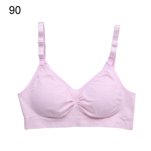 Soutien-Gorge De Maternite En Coton Doux Pour Femmes Enceintes, Allaitement Et Enfants, Sans Anneau En Acier (Rose 90)