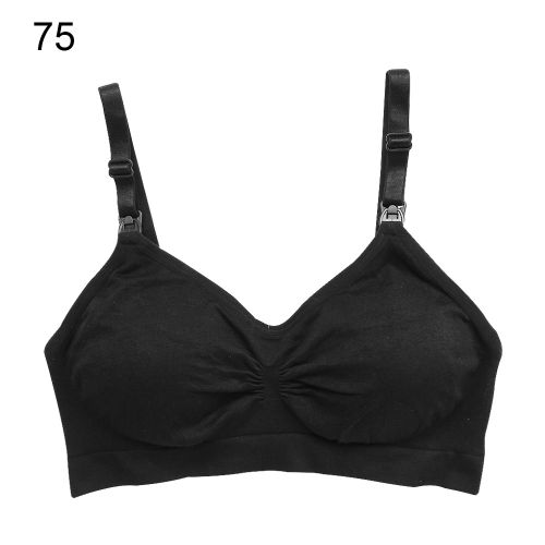 Soutien-Gorge De Maternite En Coton Doux Pour Femmes Enceintes, Allaitement Et Enfants, Sans Anneau En Acier (Noir 75)
