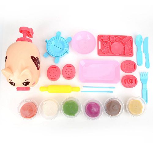 Jouets pour enfants : pates, nouilles, argile, pate a modeler, colores et amusants