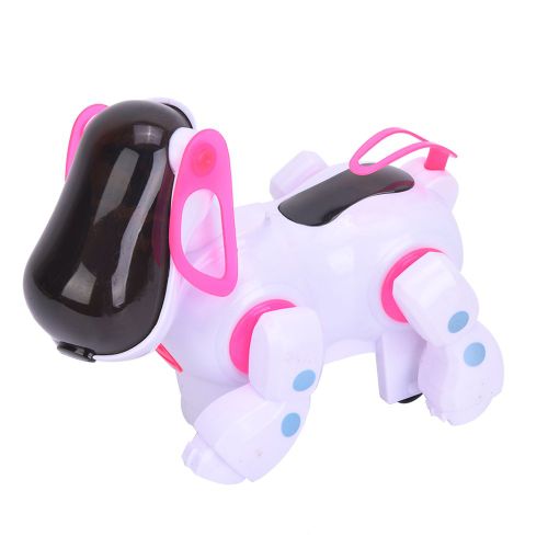 Jouet Interactif Electronique Pour Enfants, Robot Chien, Marche, Chant, Danse, Rose