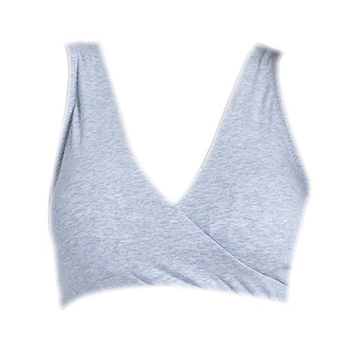 Soutien-Gorge D'allaitement Sans Armatures Pour Femmes Enceintes, Confortable, Style Gilet, Gris Clair, Taille M