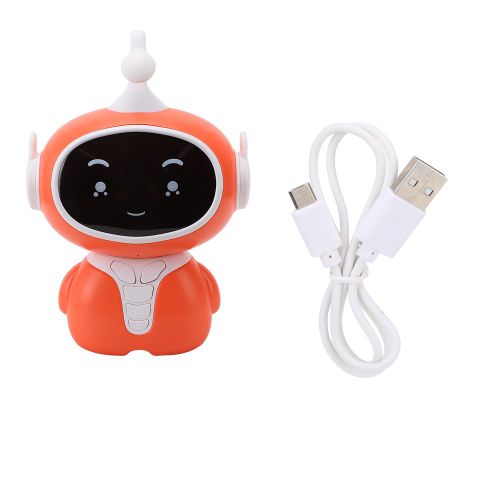 Robot Intelligent Pour Enfants, Narrateur D'histoires, Voix, Wi-Fi, Bluetooth, Jouets Educatifs Precoces, Corail Orange
