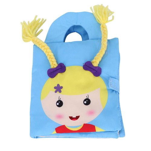 Livres En Tissu Tridimensionnels Pour Bebes, Dessins Animes, Pour Le Developpement De L'education Precoce (Livre En Tissu ??Fille Avec Des Tresses??)