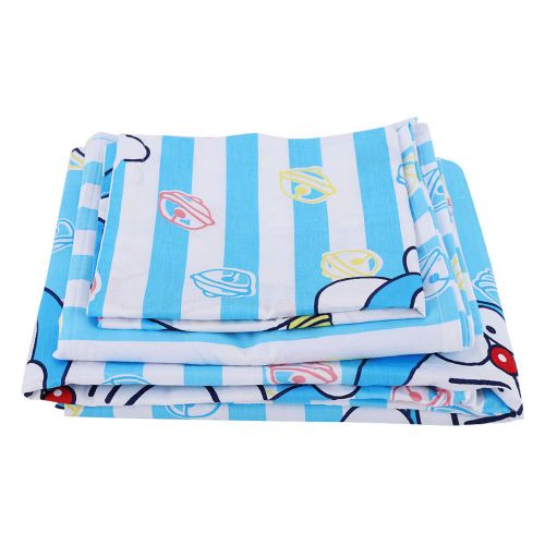 Parure De Lit Pour Bebe En Coton Respirant Avec Housse De Couette Et Drap Plat (N¡Ã?1)