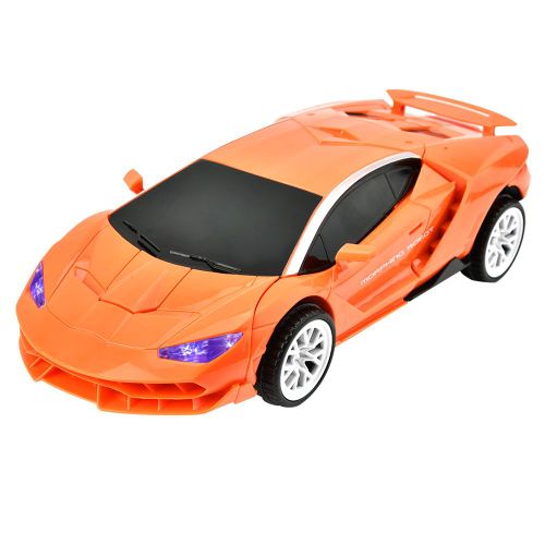 Voiture robot electrique a transformation automatique, roues universelles, vehicule de deformation, jouet educatif