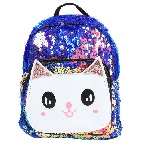 Sac a dos a paillettes pour enfants, joli sac d'ecole tendance avec dessin anime, cadeau pour filles (#1)