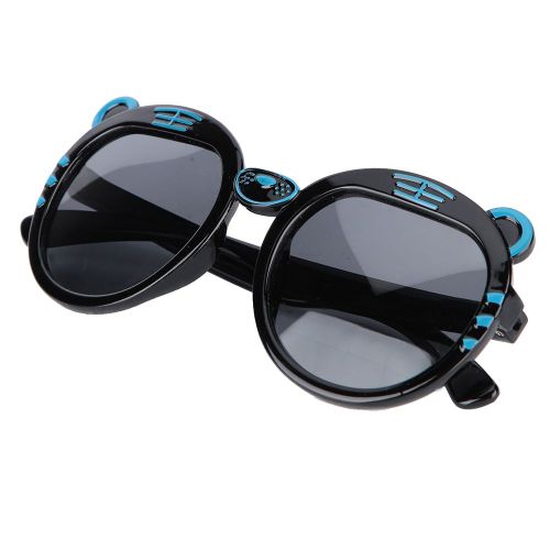 Lunettes De Soleil Tendance Pour Enfants Et Bebes, Souples, Confortables Et Legeres, Monture En Gel De Silice?? (Noir)