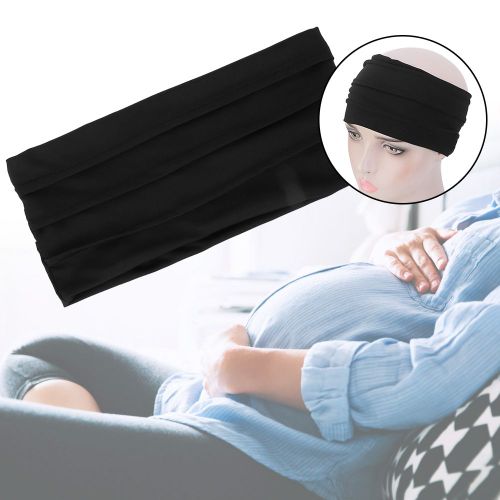1 Bandeau Elastique Extensible Pour Cheveux Pour Femme, Ideal Pour Le Yoga, La Course A Pied (Noir)