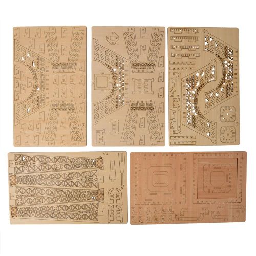 Puzzle 3d En Bois Tour Eiffel, Jouet Educatif, Artisanat, Modele D'assemblage, Cadeau Pour Enfant Et Adulte