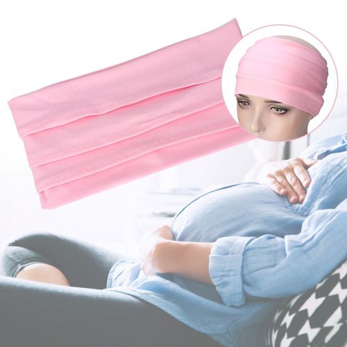 1 Bandeau Elastique Extensible Pour Cheveux Pour Femme, Ideal Pour Le Yoga Ou La Course A Pied (Rose Rouge)