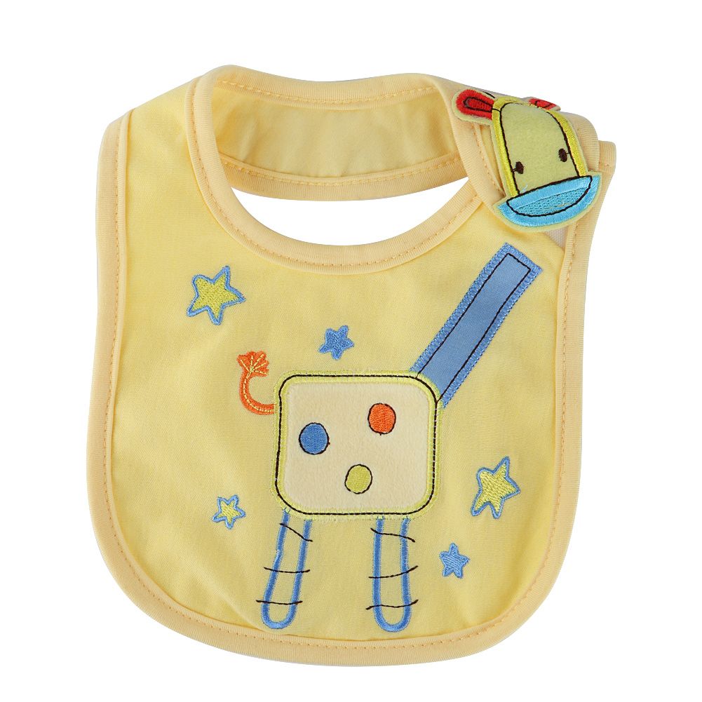 Bavoir De Qualite Superieure Pour Nouveau-Ne Et Tout-Petit (Girafe Jaune)
