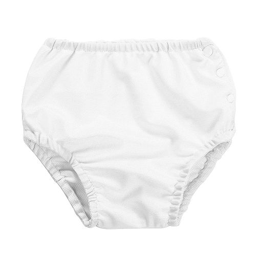 Couche De Bain Reutilisable Pour Bebe, Lavable, A Boutons-Pression, Pour Filles Et Garcons (Blanc 90)