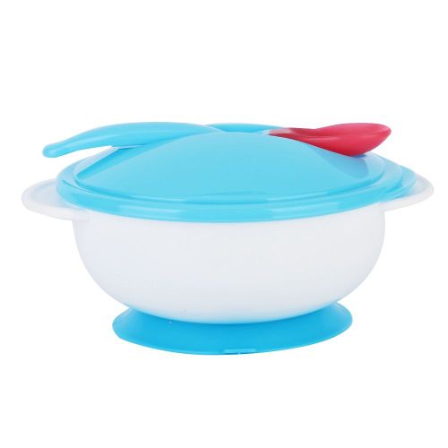 Ensemble De Bols Antiderapants Pour Bebe Avec Ventouse (Bleu)