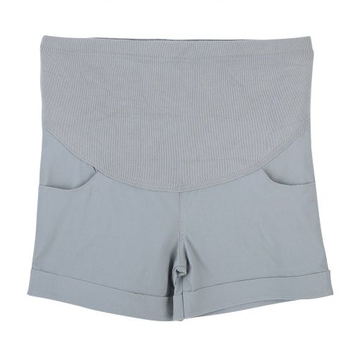Short De Maternite Gainant Pour Femme (Gris Clair Xxl)