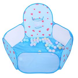 Piscine a balles oceanique pour enfants, piscine a balles interieure, pliable (bleue)