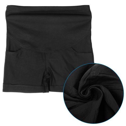 Short De Maternite Gainant Pour Femme (Noir, Taille Xl)