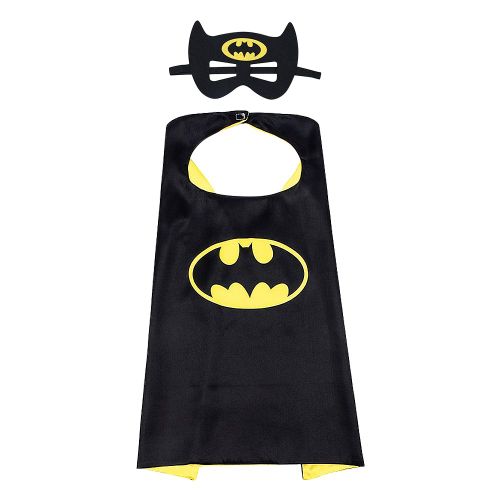Costume De Batman Pour Tout-Petit, Ensemble Cape Et Masque, Jeu De Role (140 X 90 Cm)