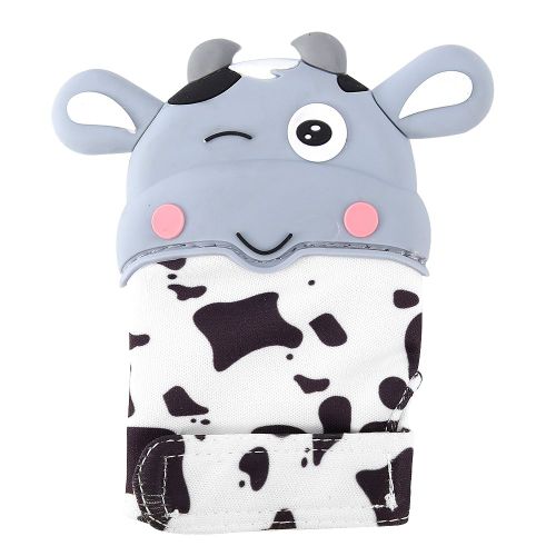 Anneau De Dentition En Silicone En Forme D'animal De Dessin Anime Pour Bebe (Gris)