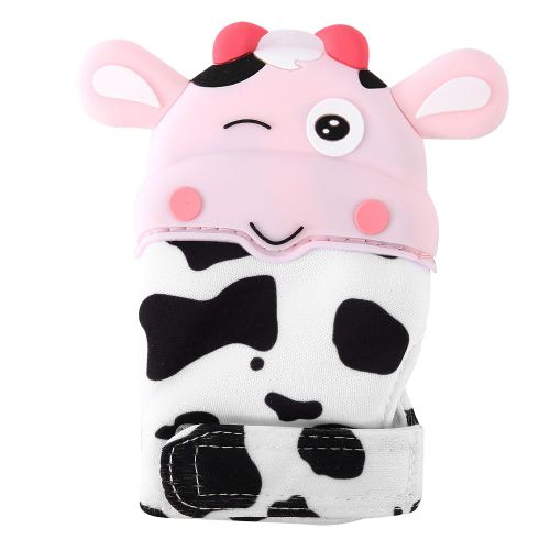 Anneau De Dentition En Silicone En Forme D'animal De Dessin Anime Pour Bebe (Rose)