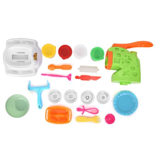 Jeu de simulation de cuisine pour enfants, moule en pate a modeler, machine a nouilles, jouets en argile pour enfants