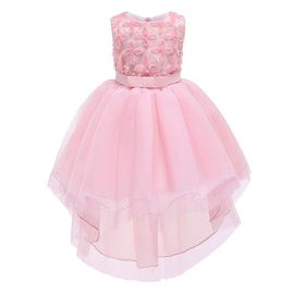 Robe De Princesse Trapeze Sans Manches En Dentelle Avec Noud Papillon Pour Petite Fille?? Costume De Fete (110)