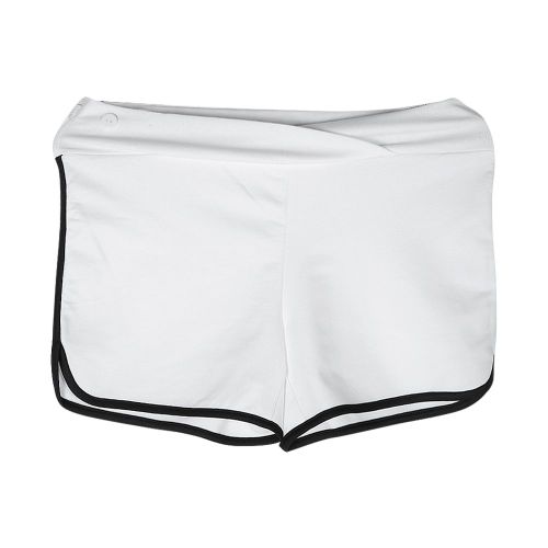 Short De Sport Gainant Pour Femme, Vetement De Maternite (Blanc, Taille M)
