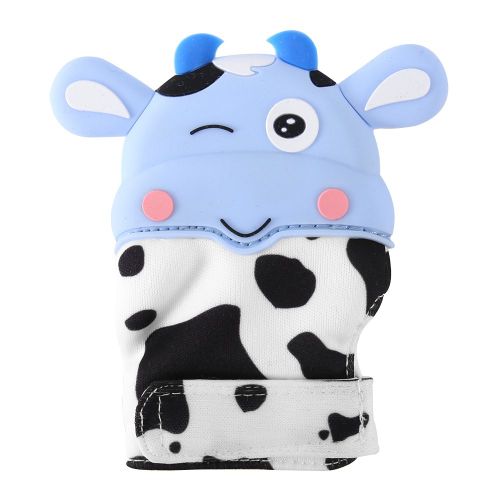 Anneau De Dentition En Silicone En Forme D'animal De Dessin Anime Pour Bebe (Bleu)