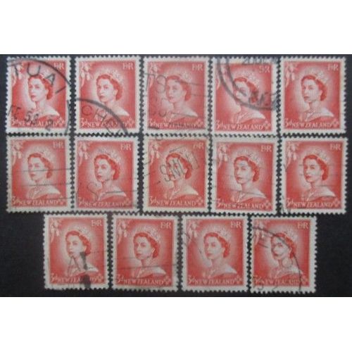 Nouvelle-Zelande N°331 X 14 Oblitéré