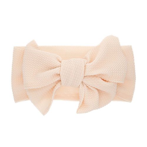 Joli Bandeau Tendance En Forme De Noud Papillon Pour Bebe Fille (Blanc Lait)