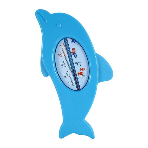 Thermometre De Bain En Forme De Dauphin Pour Bebe, Jouet De Bain Pour Bebe (Bleu)