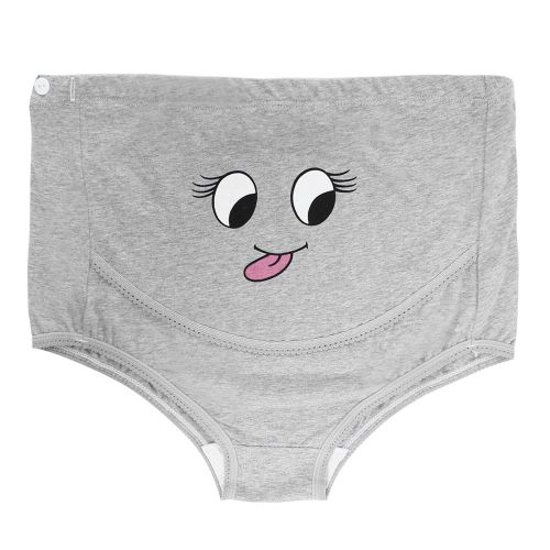 Culotte Taille Haute Ajustable Pour Femme, Sous-Vetement De Maternite (Gris 3xl)
