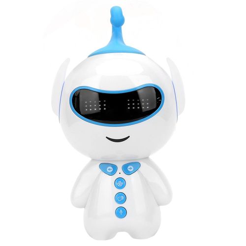 Robot intelligent pour enfants, jouet educatif precoce, dialogue, haute technologie (bleu)