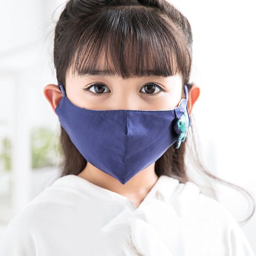 Masque Anti-Poussiere Pm2.5 Pour Enfants, En Coton, Anti-Pollution (Bleu Saphir)