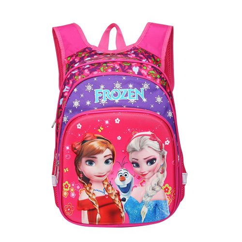 Sac a dos 3D motif dessin anime pour enfants, sac de sortie, sac a gouter, cartable etanche pour eleves (rose rouge)