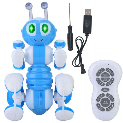 Jouet robot intelligent electrique en forme de fourmi pour enfant (bleu)