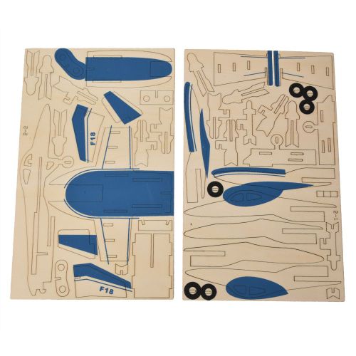Puzzle 3D en bois, modele d'avion Warcraft, jouet educatif pour enfants