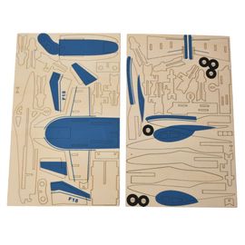 Puzzle 3D en bois, modele d'avion Warcraft, jouet educatif pour enfants