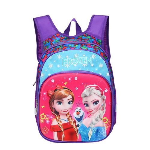 Sac a dos 3D motif dessin anime pour enfants, sac de sortie, sac a gouter, cartable etanche pour eleves (violet)