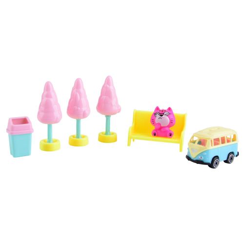 Maison De Poupee De Dessin Anime Haute Simulation, Kits De Modeles, Jouet Educatif Pour Enfants (Parc)